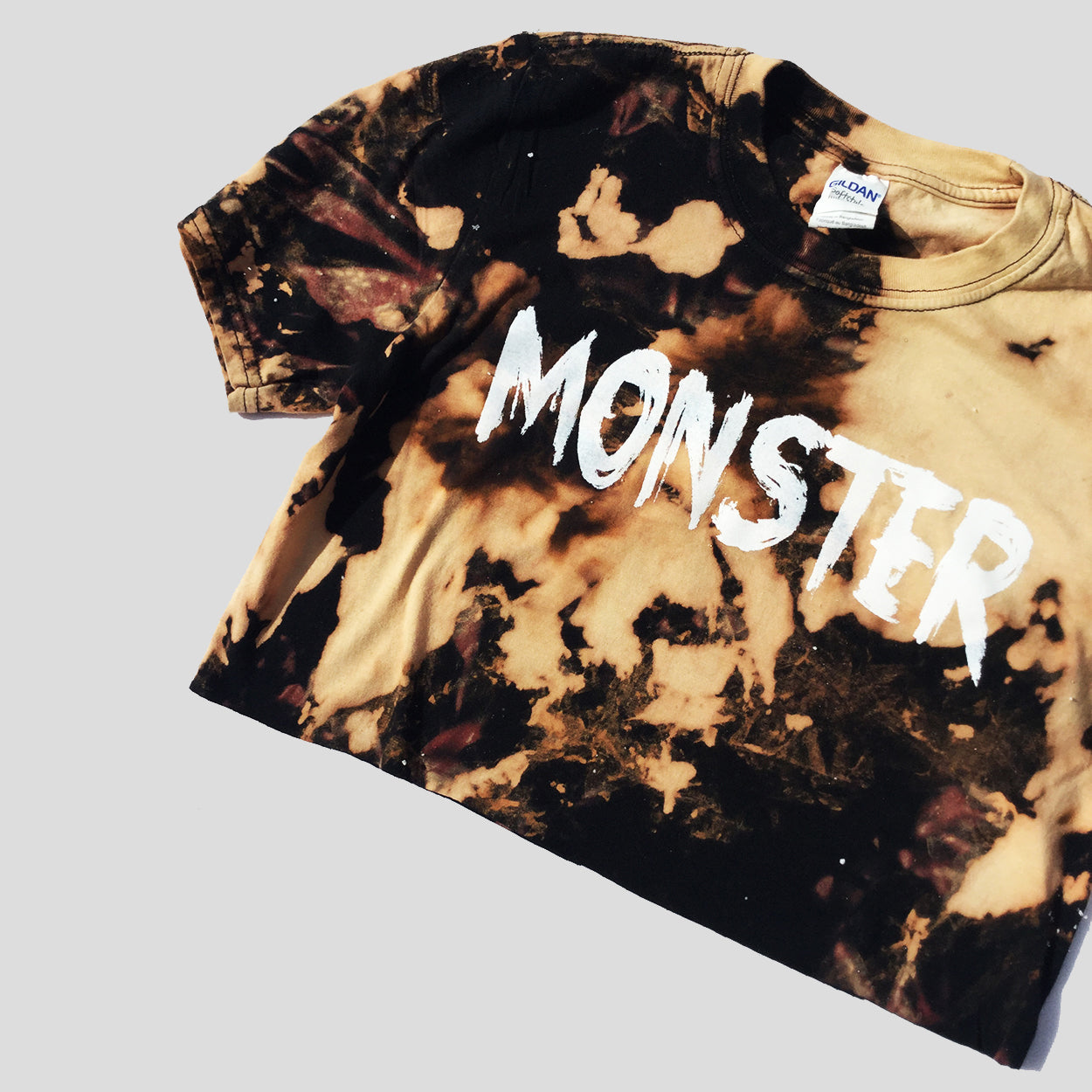 Monster Acid Burned Tie Dye Crop Top - Free Shipping - iimvclothing