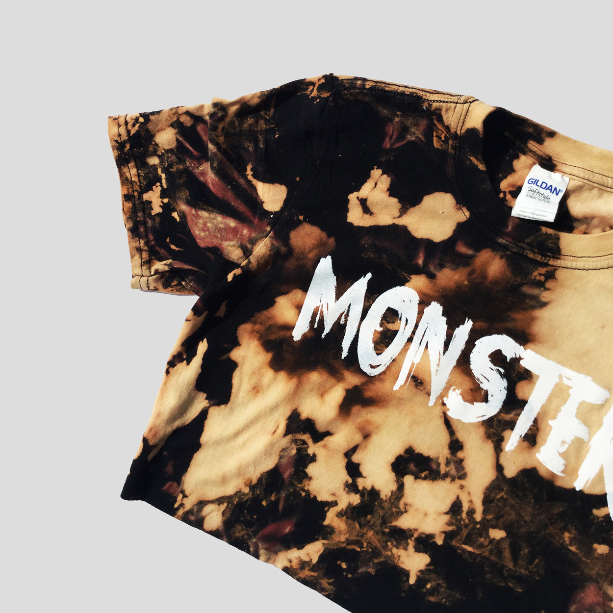 Monster Acid Burned Tie Dye Crop Top - Free Shipping - iimvclothing