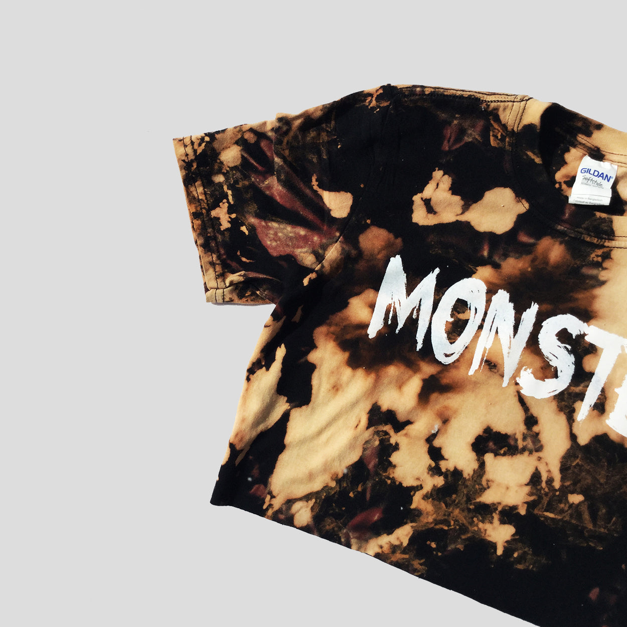 Monster Acid Burned Tie Dye Crop Top - Free Shipping - iimvclothing