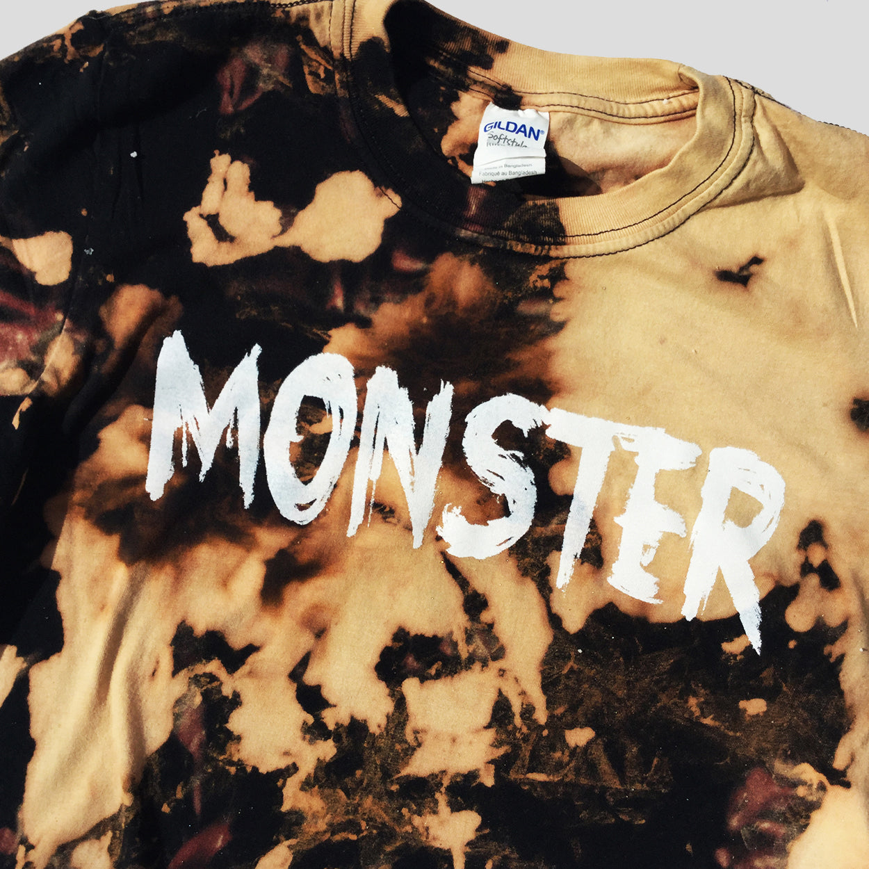 Monster Acid Burned Tie Dye Crop Top - Free Shipping - iimvclothing