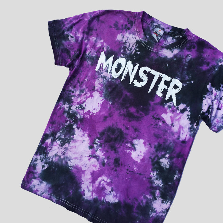 Monster Purple/Black Tie Dye T-shirt - Free Shipping - iimvclothing