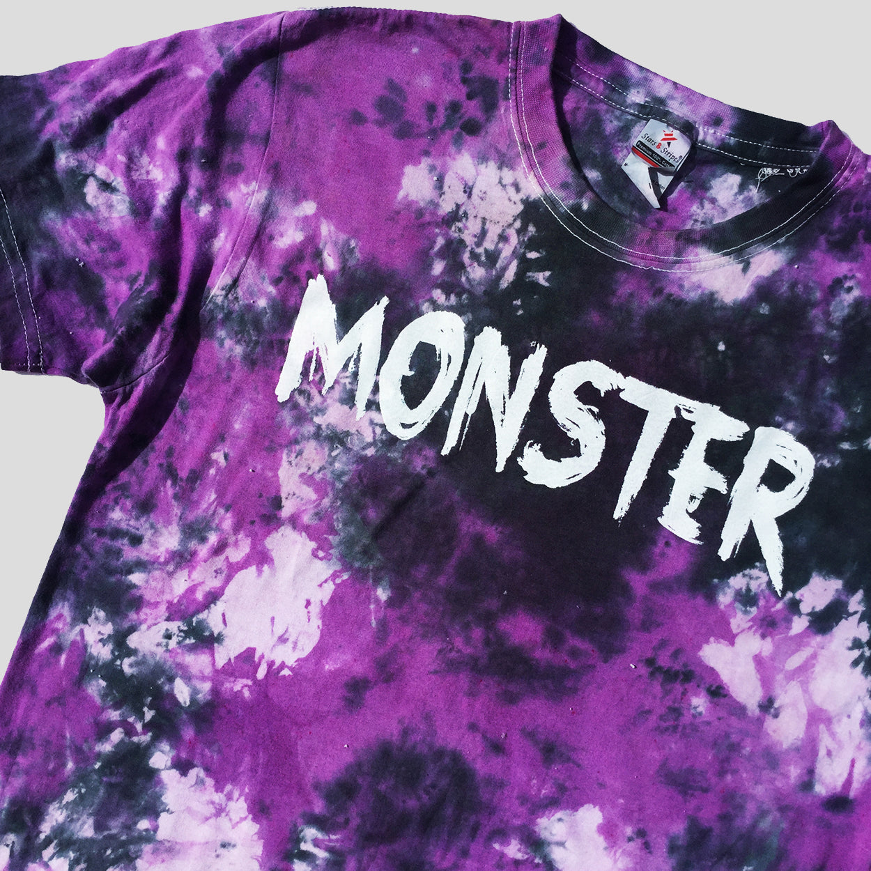 Monster Purple/Black Tie Dye T-shirt - Free Shipping - iimvclothing