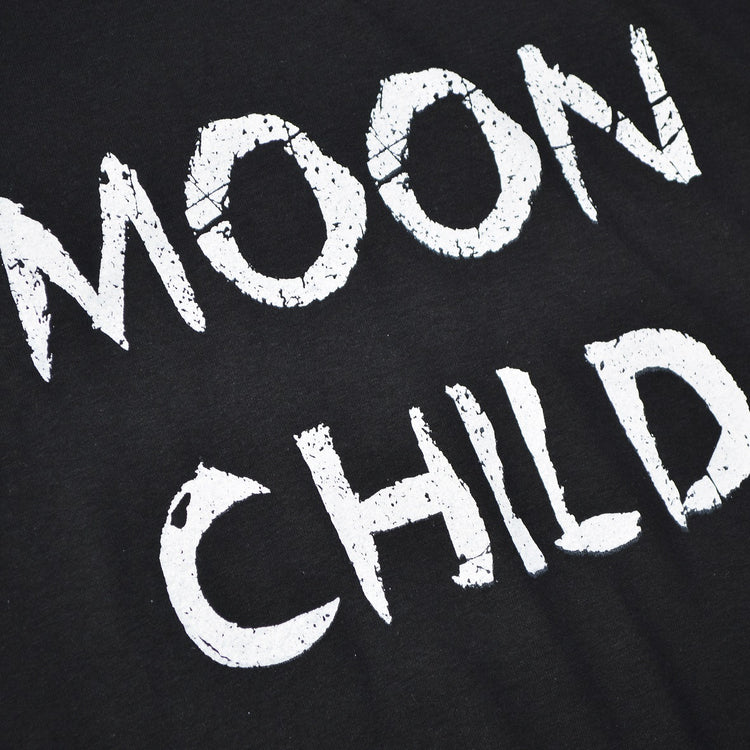 Moon Child Black T-shirt - Free Shipping - iimvclothing