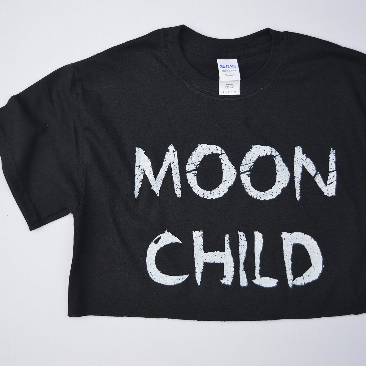 Moon Child Black Crop Top - Free Shipping - iimvclothing