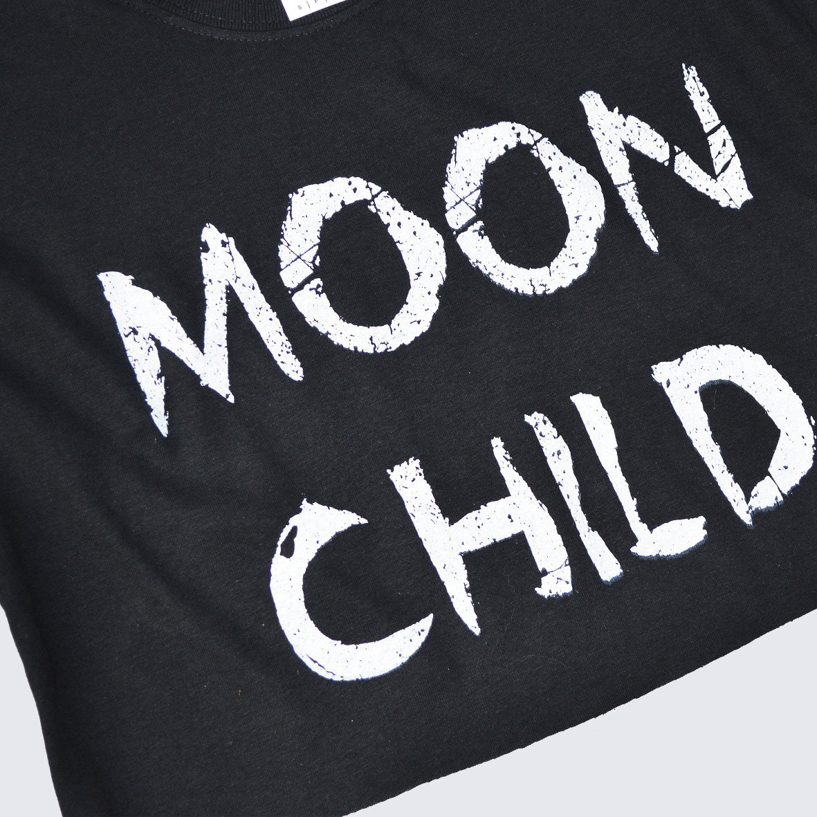 Moon Child Black Crop Top - Free Shipping - iimvclothing