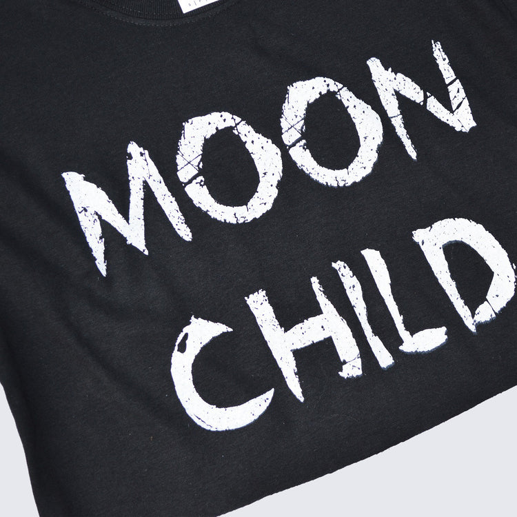 Moon Child Black Crop Top - Free Shipping - iimvclothing