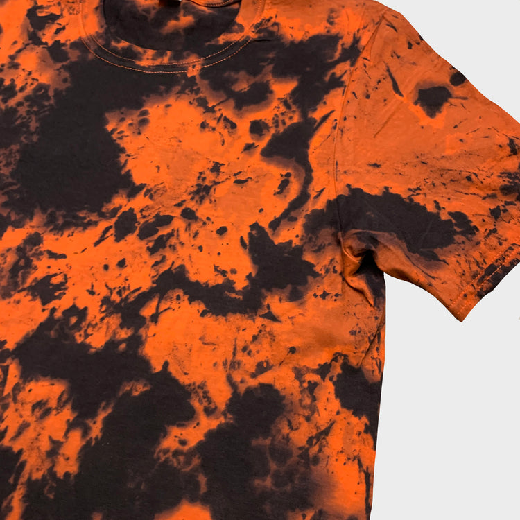 Orange/Black Tie Dye T-shirt