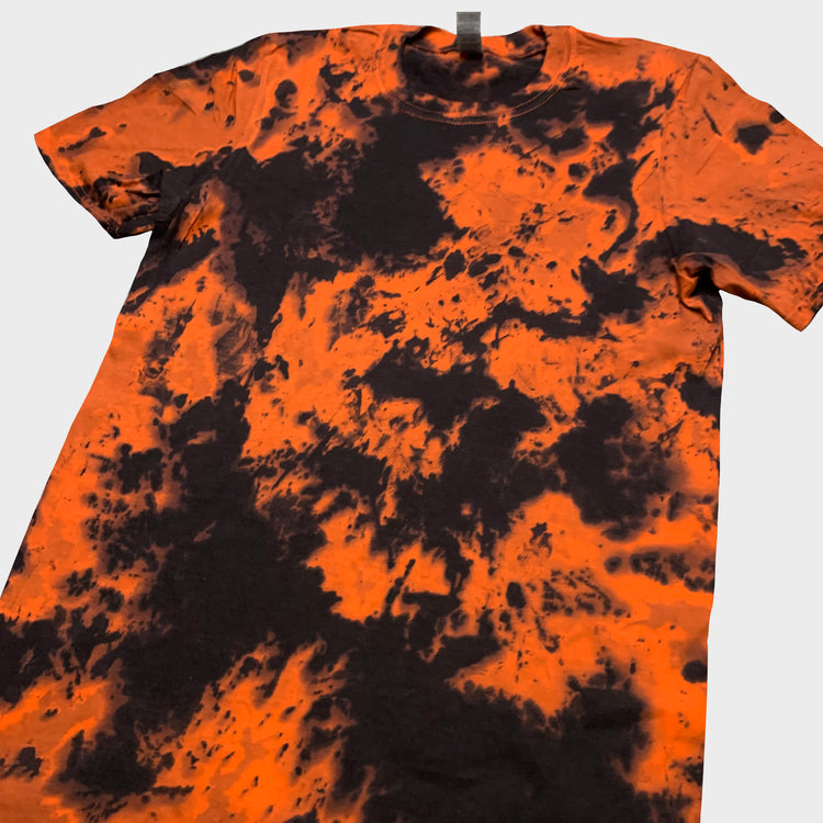 Orange/Black Tie Dye T-shirt