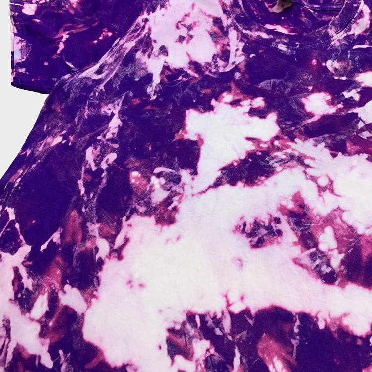 Purple Reverse Tie Dye T-shirt
