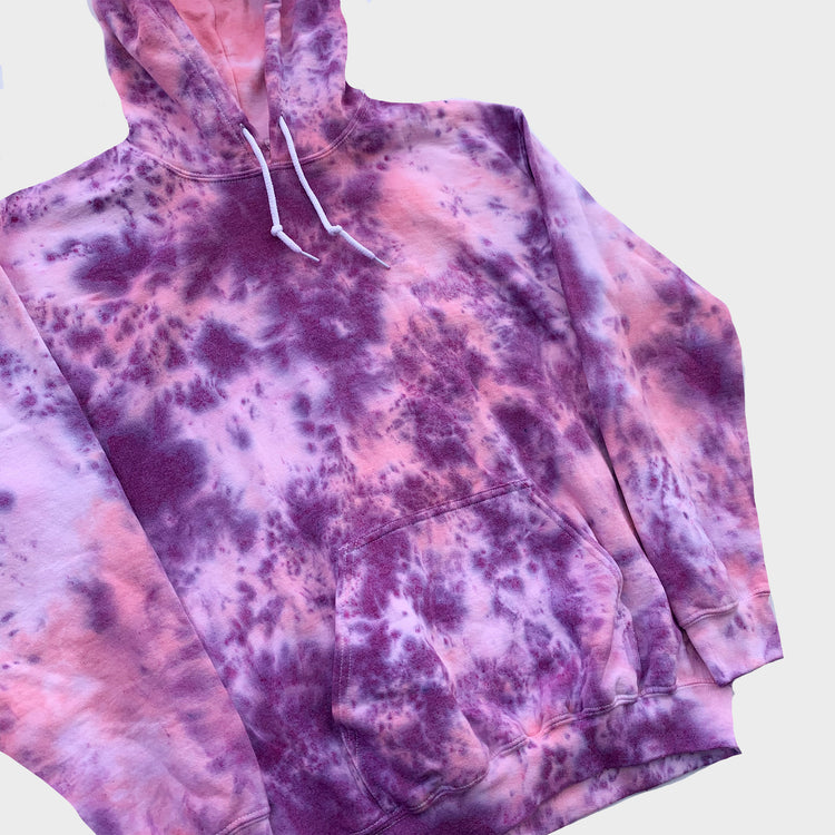 Pink/Purple Tie Dye Hoodie - Free Shipping - iimvclothing
