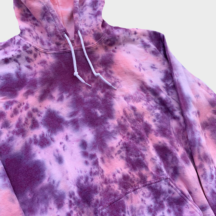 Pink/Purple Tie Dye Hoodie - Free Shipping - iimvclothing