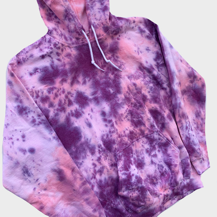Pink/Purple Tie Dye Hoodie - Free Shipping - iimvclothing