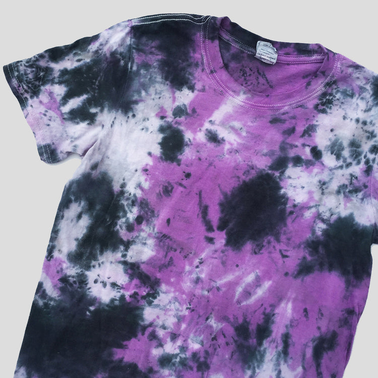 Purple/Black Tie Dye T-shirt - Free Shipping - iimvclothing
