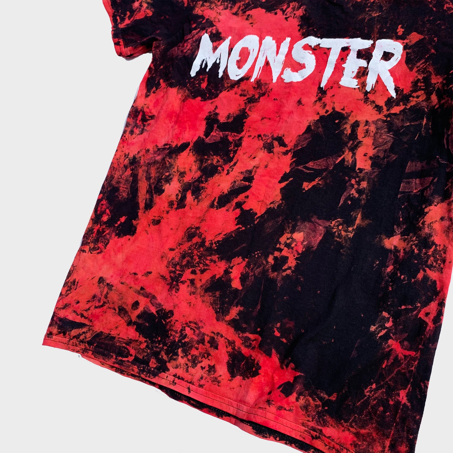 Monster Red/Black Reverse Tie Dye T-shirt - Free Shipping - iimvclothing