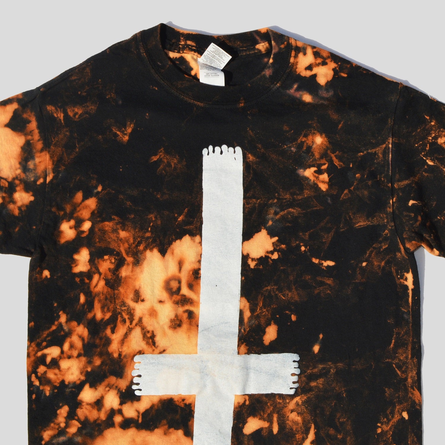 Rest In Hell Acid Burned Tie Dye T-shirt - Free Shipping - iimvclothing