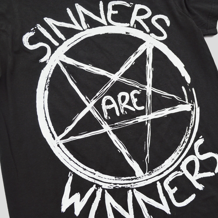 Sinners Are Winners Black T-shirt - Free Shipping - iimvclothing