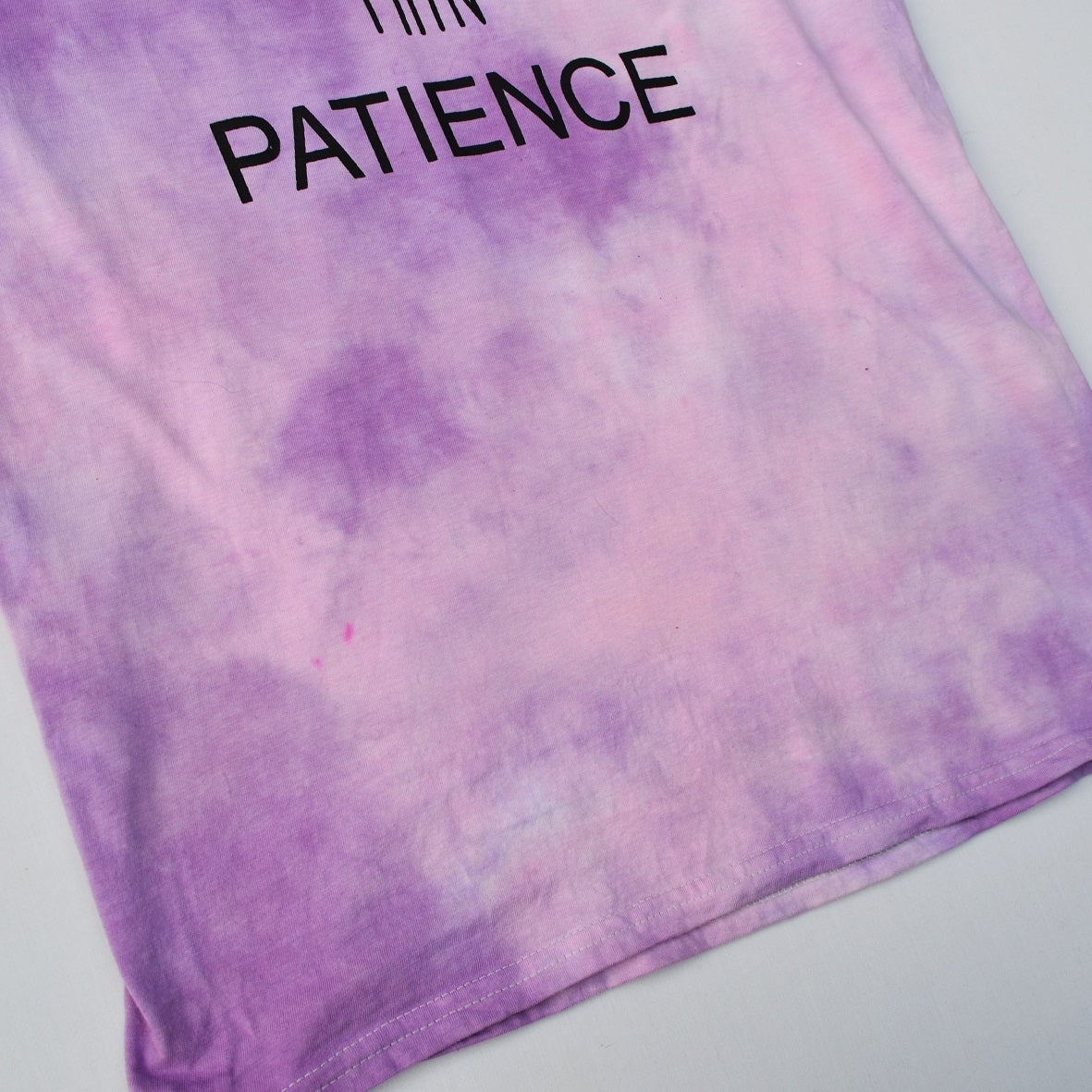 Thick Thighs Thin Patience Pink/Purple Tie Dye T-shirt - Free Shipping - iimvclothing