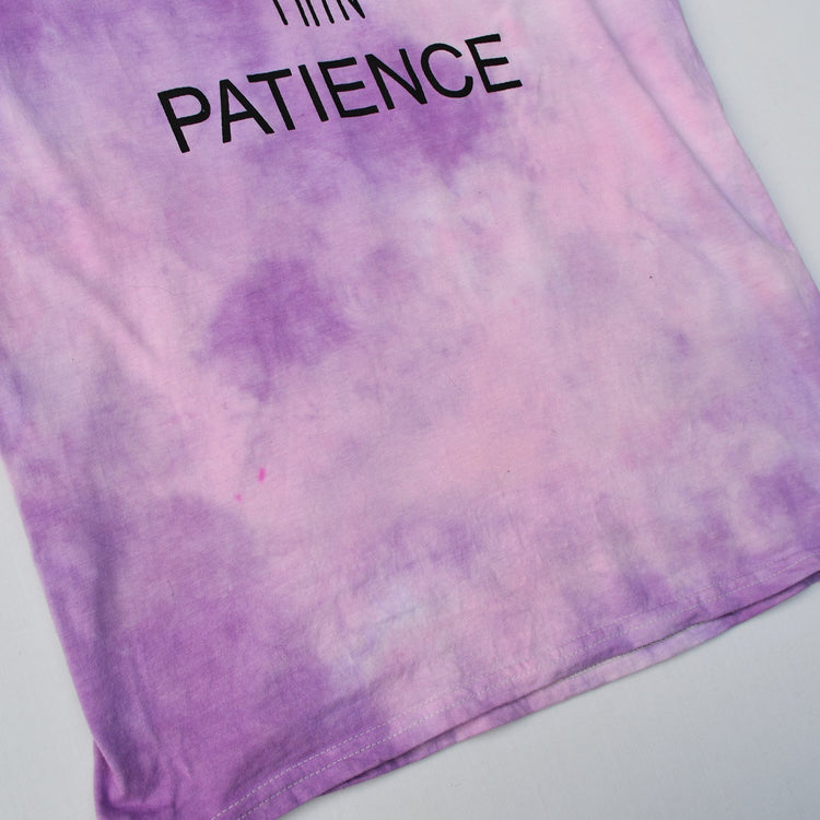 Thick Thighs Thin Patience Pink/Purple Tie Dye T-shirt - Free Shipping - iimvclothing