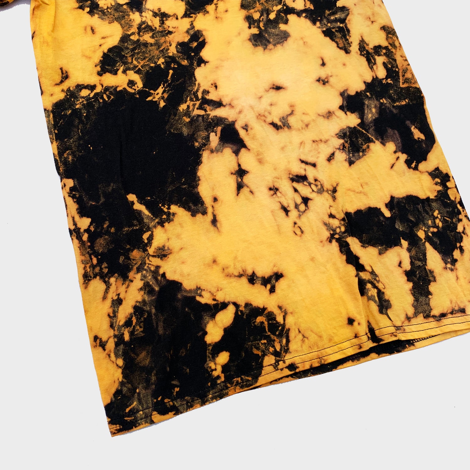 Yellow/Black Reverse Tie Dye T-shirt - Free Shipping - iimvclothing