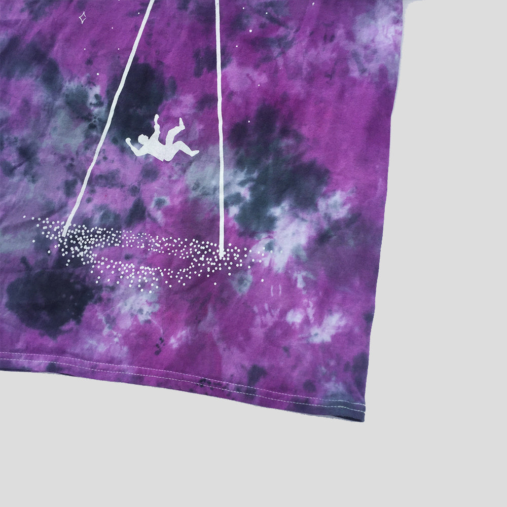 UFO Abduction Purple/Black Tie Dye T-shirt - Free Shipping - iimvclothing