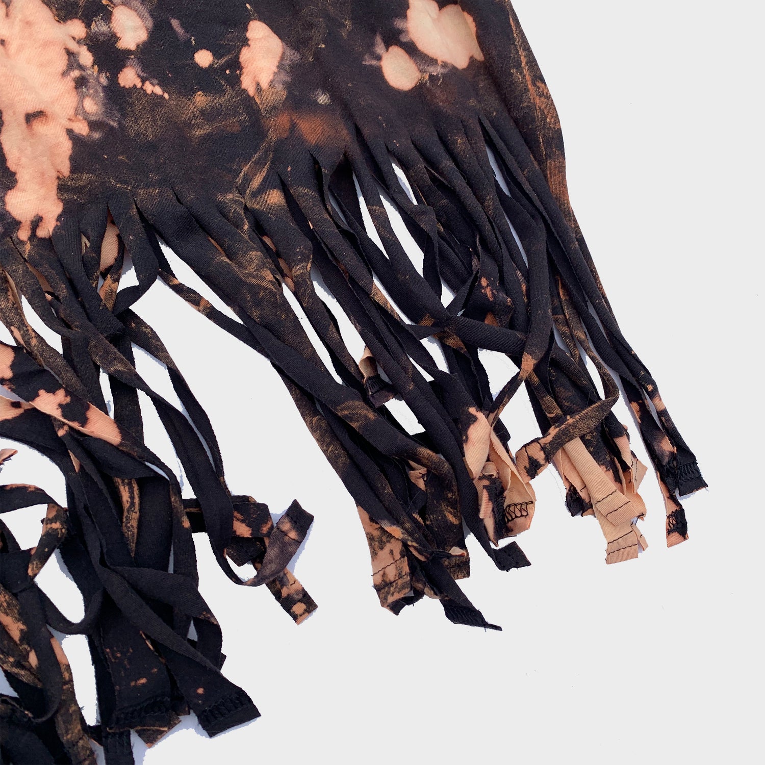 Acid Burned Tie Dye Fringed Crop Top - Free Shipping - iimvclothing