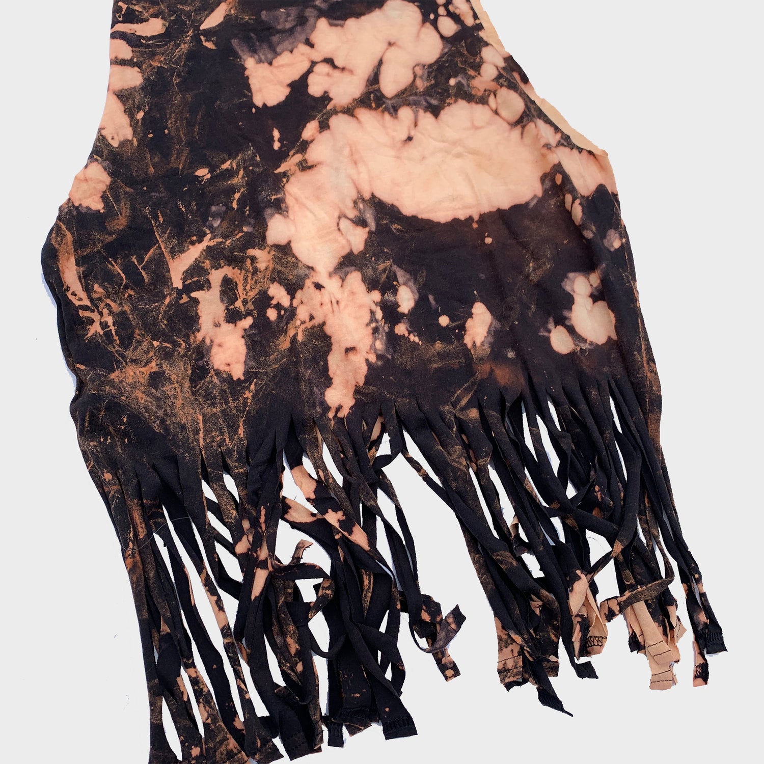 Acid Burned Tie Dye Fringed Crop Top - Free Shipping - iimvclothing