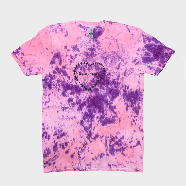 Dead Inside Pink/Purple Tie Dye T-shirt