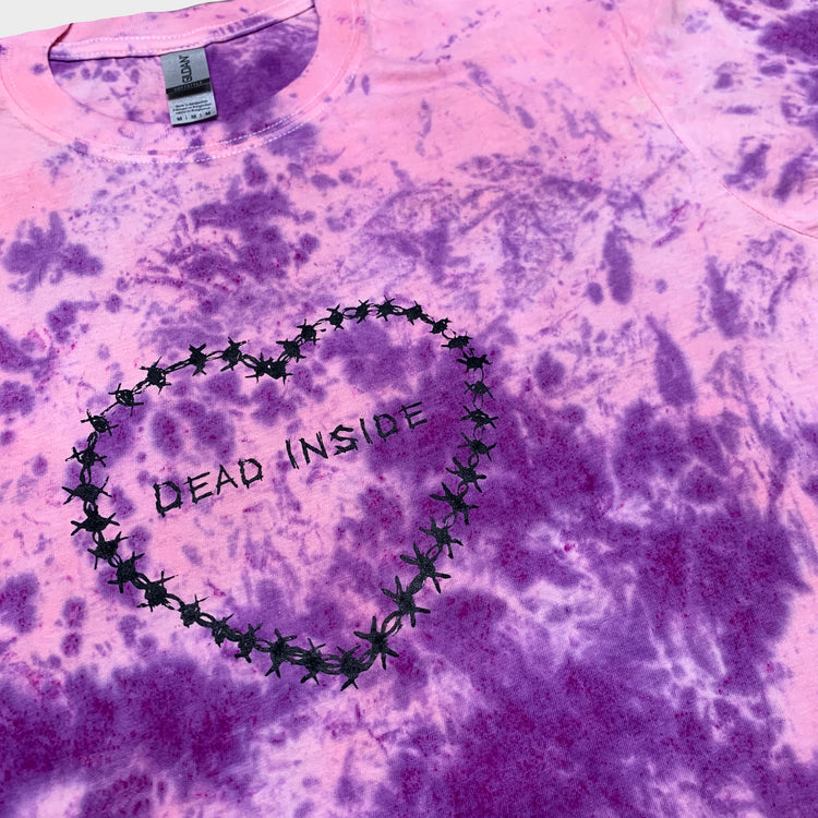 Dead Inside Pink/Purple Tie Dye T-shirt
