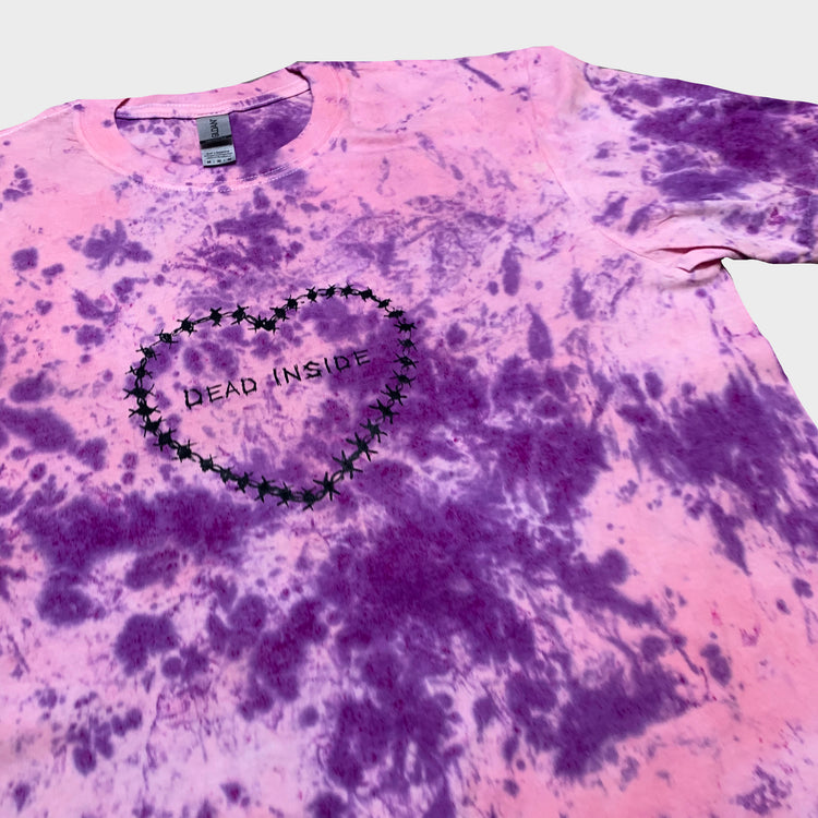 Dead Inside Pink/Purple Tie Dye T-shirt