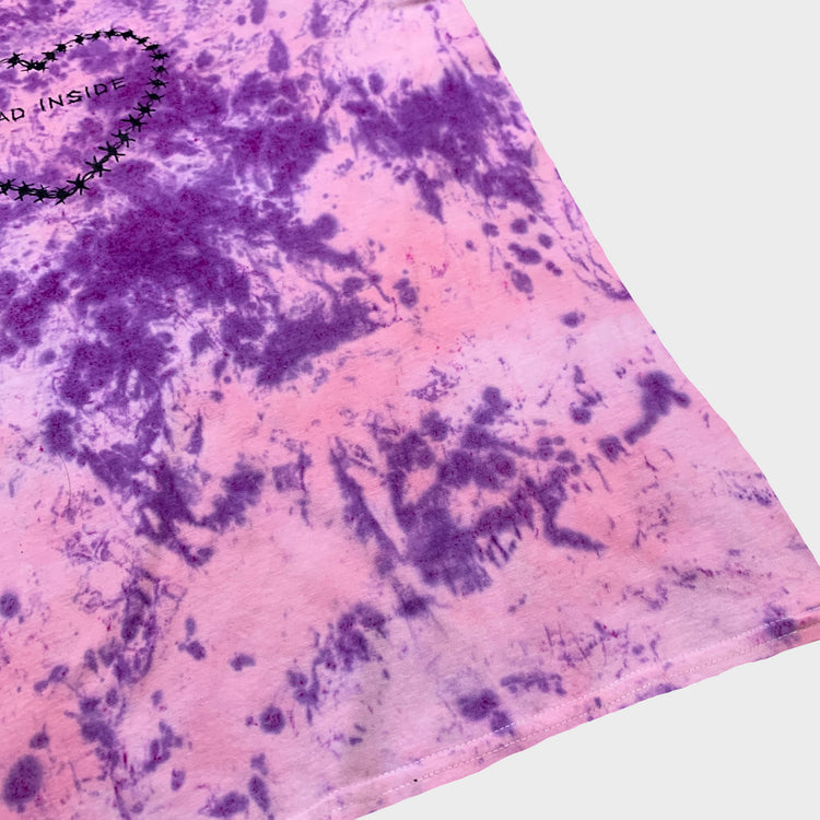 Dead Inside Pink/Purple Tie Dye T-shirt