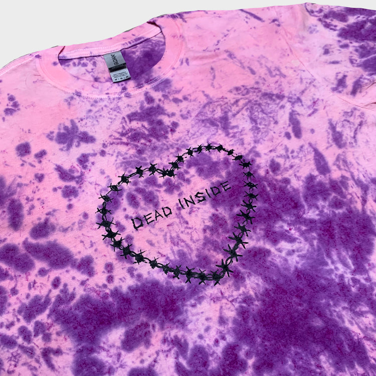 Dead Inside Pink/Purple Tie Dye T-shirt
