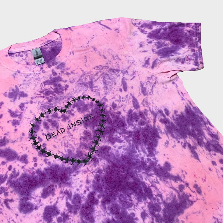 Dead Inside Pink/Purple Tie Dye T-shirt