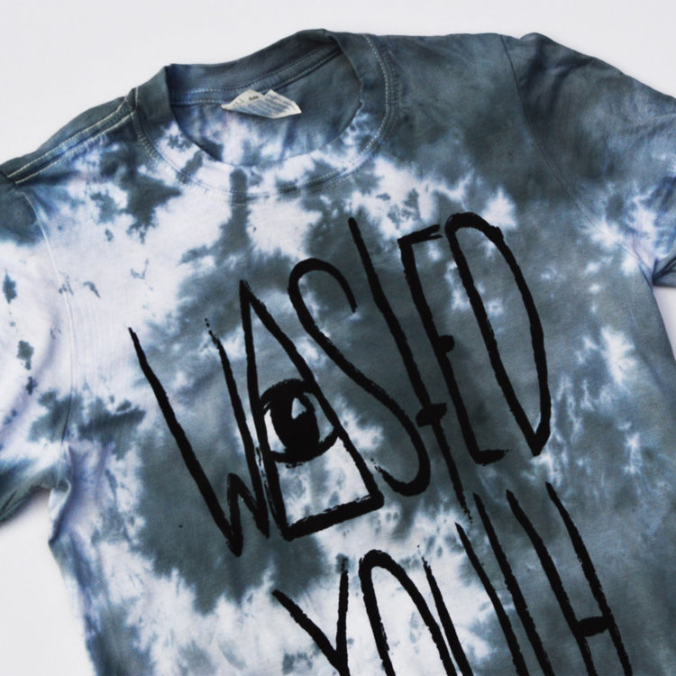 Wasted Youth Grey Tie Dye T-shirt - Free Shipping - iimvclothing