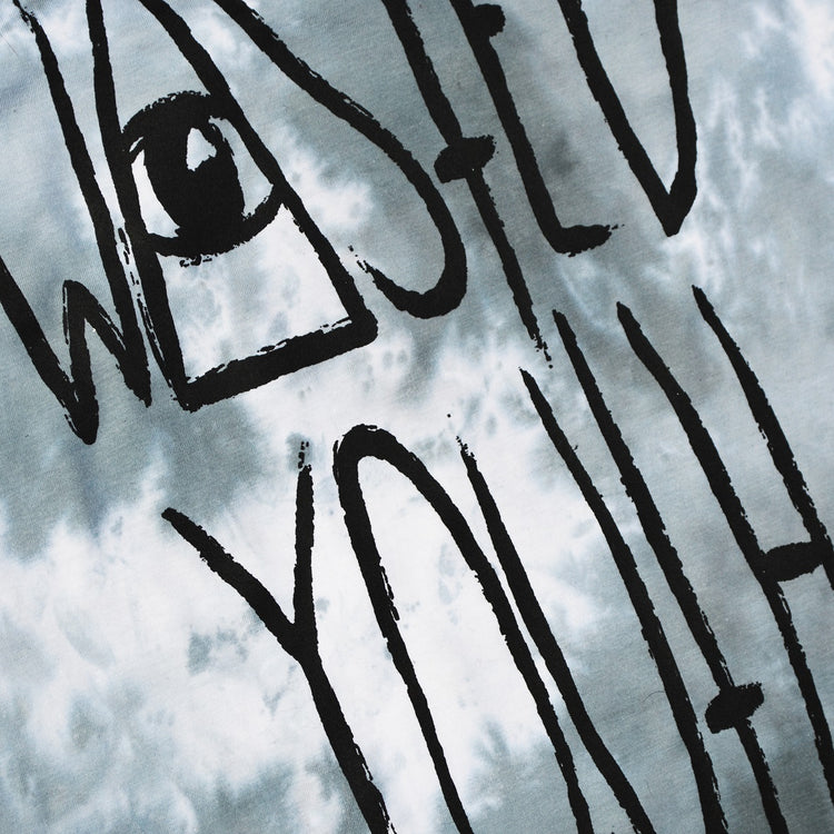 Wasted Youth Grey Tie Dye T-shirt - Free Shipping - iimvclothing
