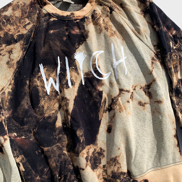 Witch Acid Burned Tie Dye Sweatshirt - Free Shipping - iimvclothing