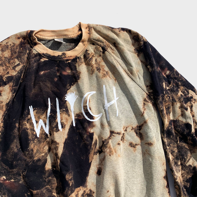 Witch Acid Burned Tie Dye Sweatshirt - Free Shipping - iimvclothing