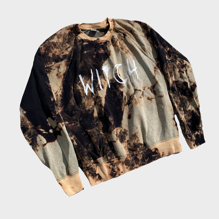 Witch Acid Burned Tie Dye Sweatshirt - Free Shipping - iimvclothing