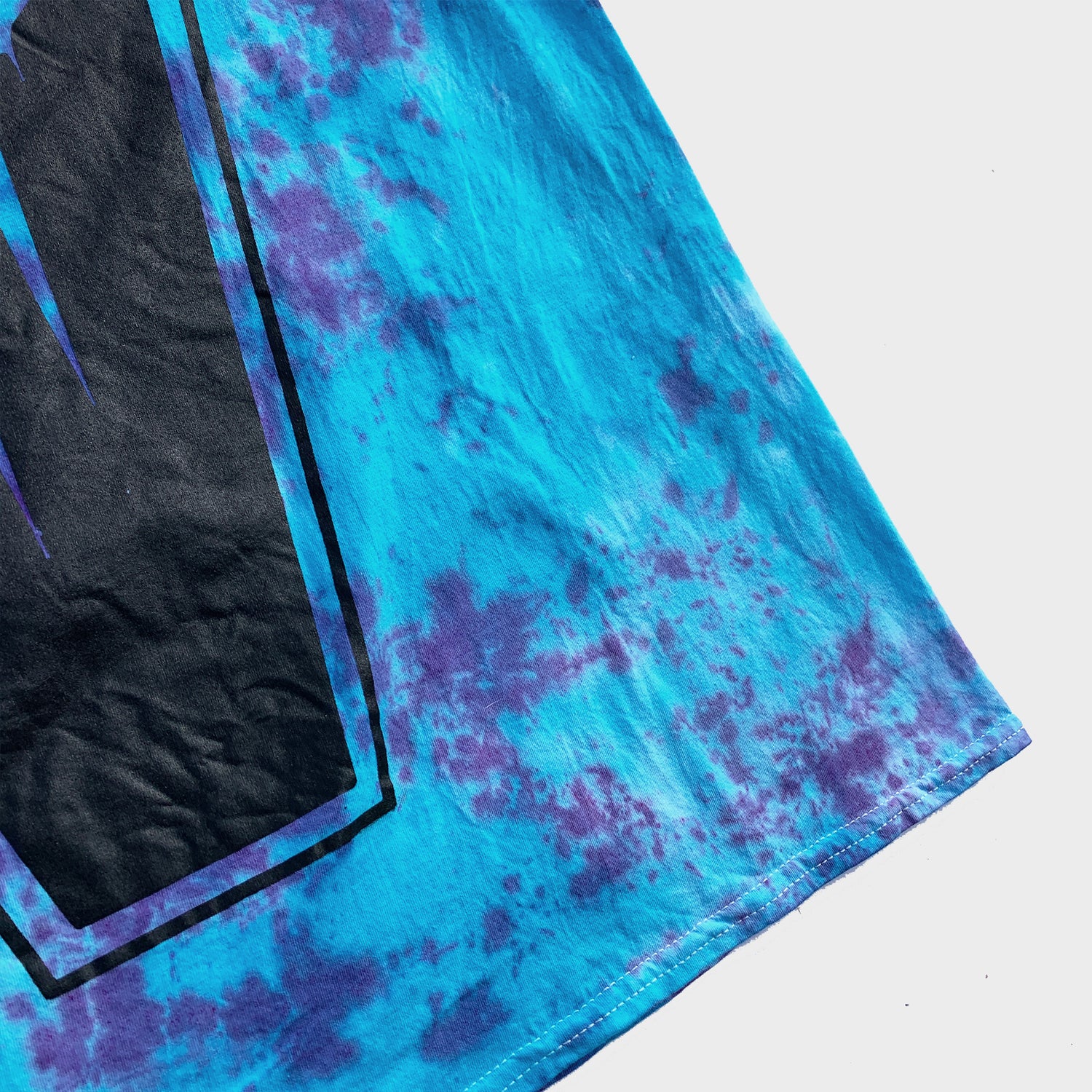 Crescent Coffin Purple/Blue Tie Dye T-shirt - Free Shipping - iimvclothing