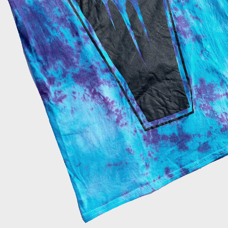 Crescent Coffin Purple/Blue Tie Dye T-shirt - Free Shipping - iimvclothing