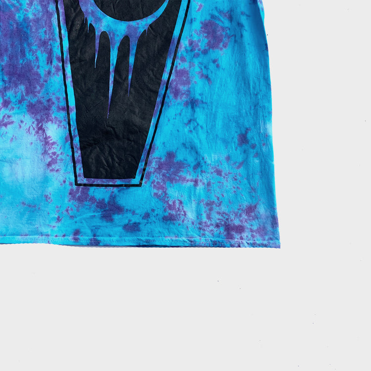 Crescent Coffin Purple/Blue Tie Dye T-shirt - Free Shipping - iimvclothing