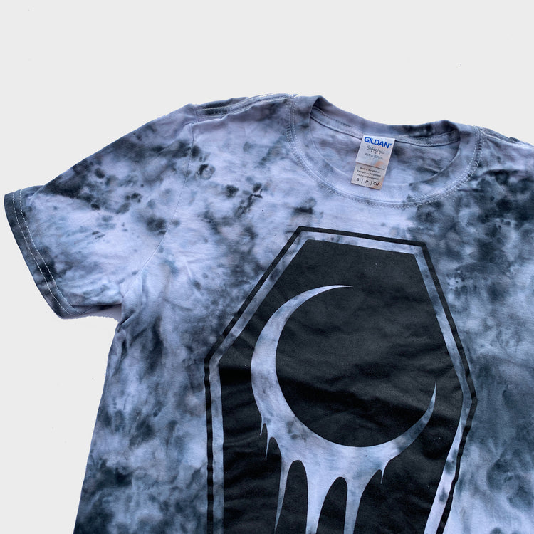 Crescent Coffin Grey Tie Dye T-shirt - Free Shipping - iimvclothing