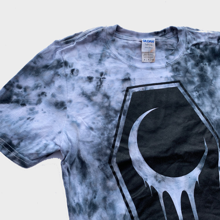 Crescent Coffin Grey Tie Dye T-shirt - Free Shipping - iimvclothing