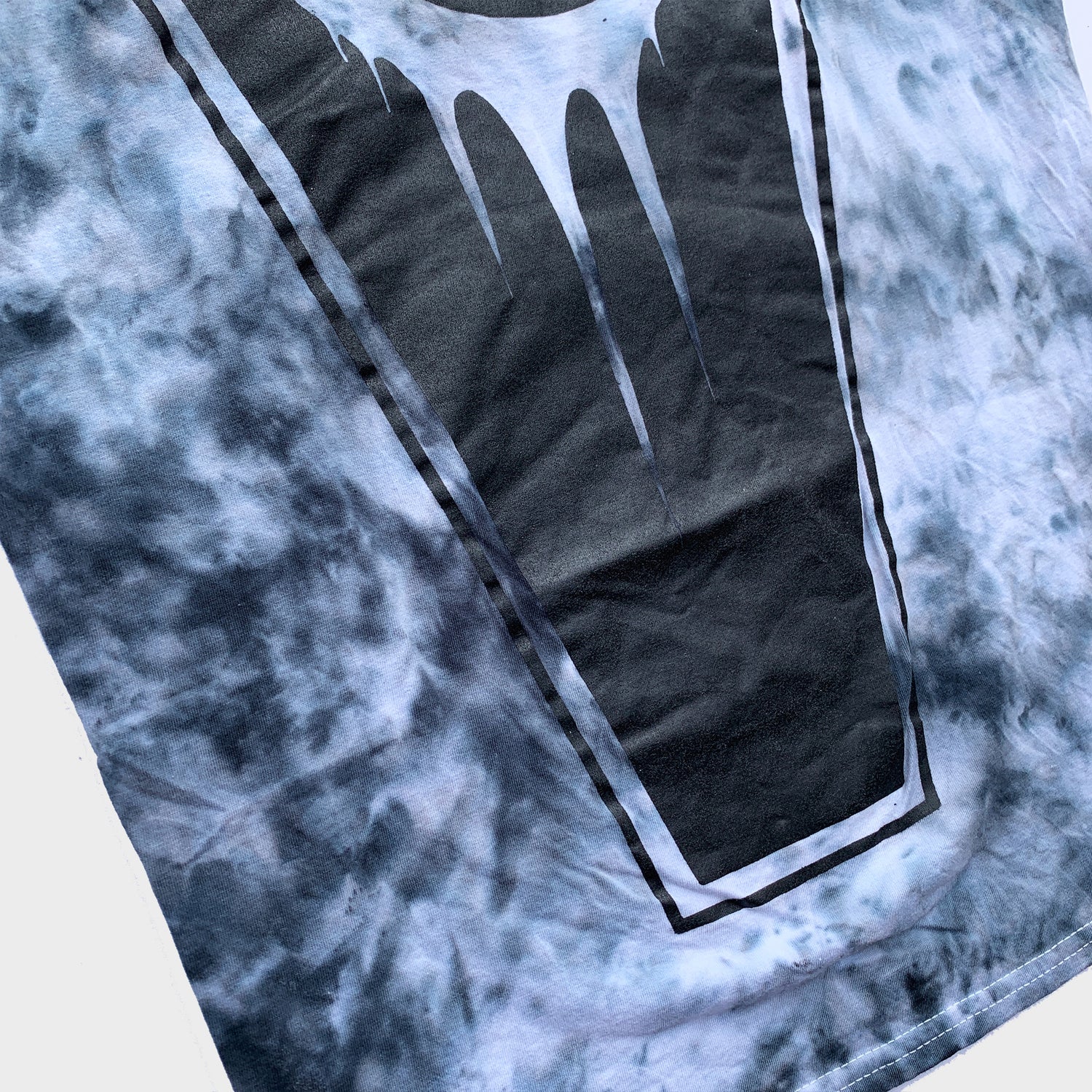 Crescent Coffin Grey Tie Dye T-shirt - Free Shipping - iimvclothing