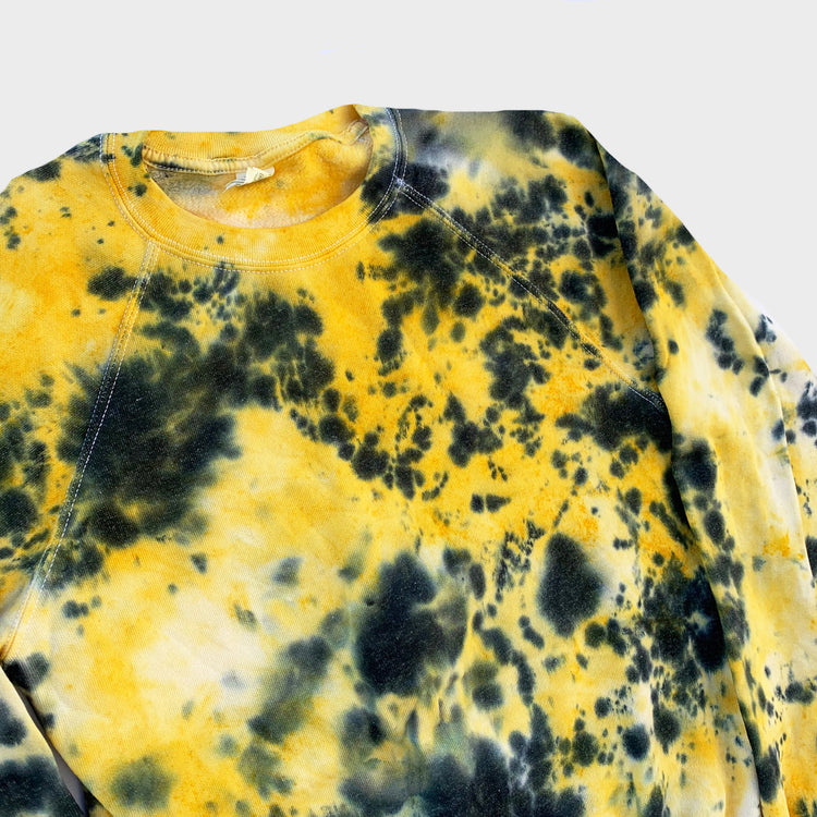 Yellow/Black Tie Dye Sweatshirt - Free Shipping - iimvclothing