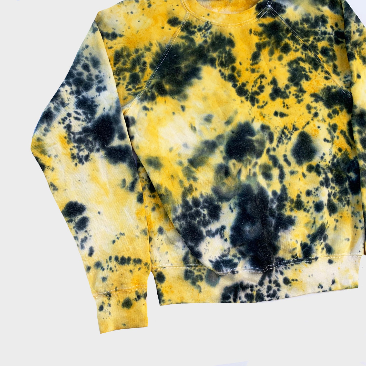 Yellow/Black Tie Dye Sweatshirt - Free Shipping - iimvclothing