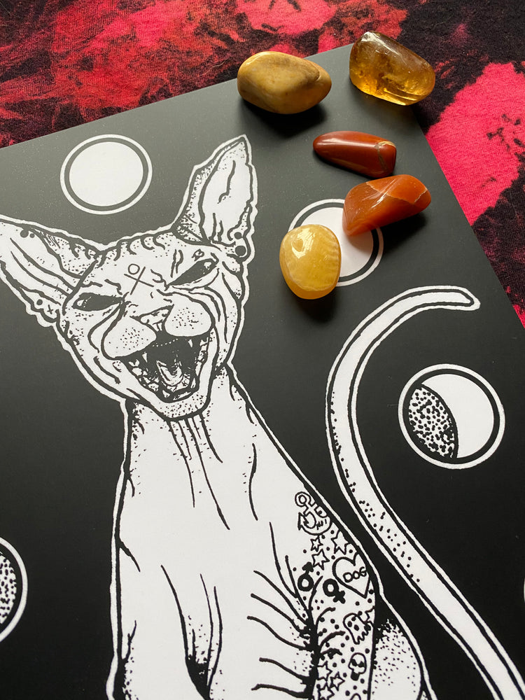 Moon Cat Print