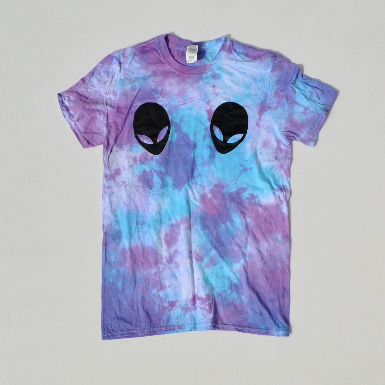 Alien Boobs Purple/Blue Tie Dye T-shirt - Free Shipping - iimvclothing