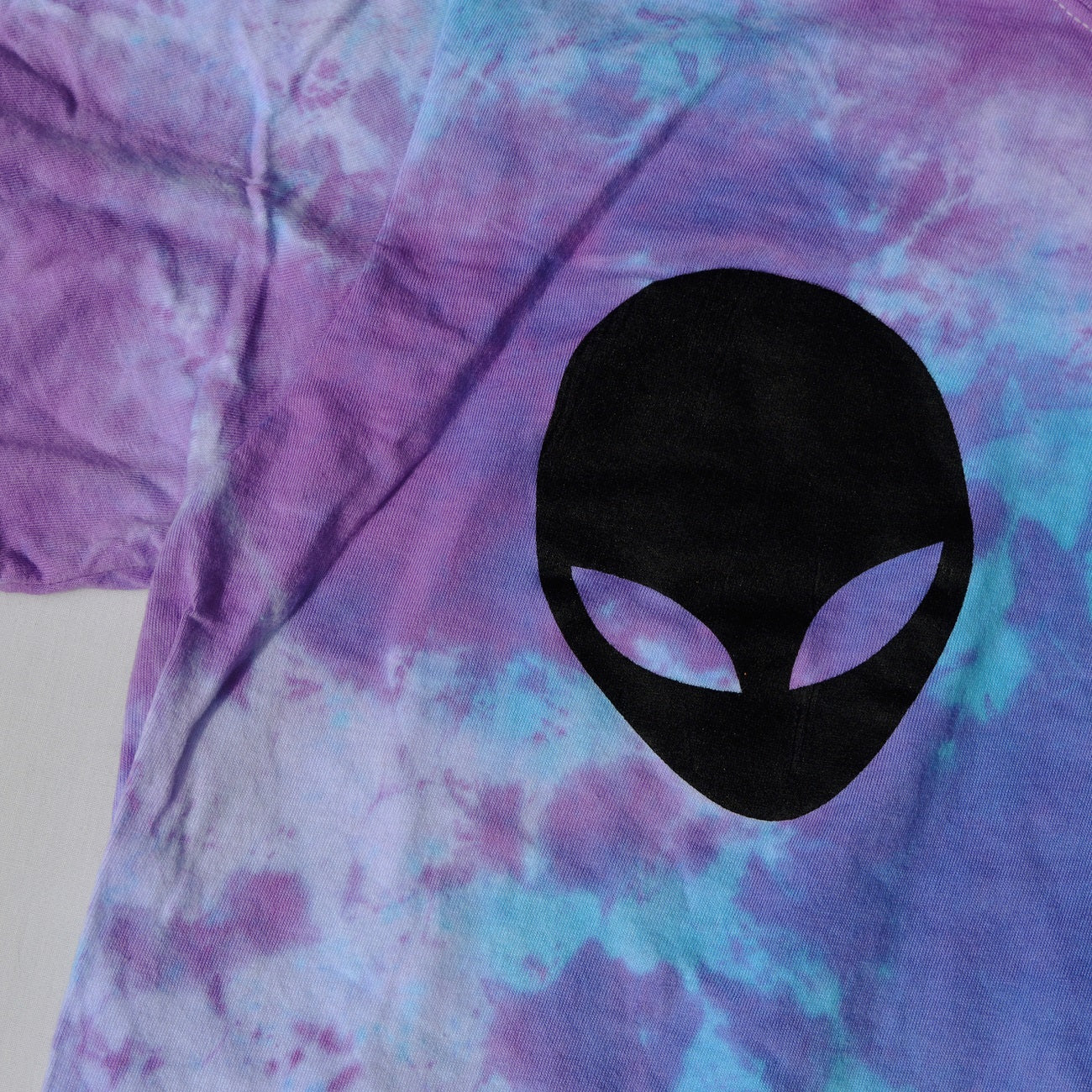Alien Boobs Purple/Blue Tie Dye T-shirt - Free Shipping - iimvclothing
