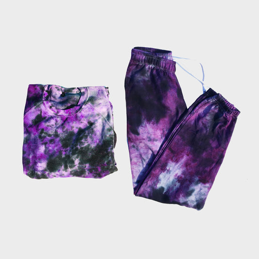 Purple/Black Tie Dye Set - Free Shipping - iimvclothing