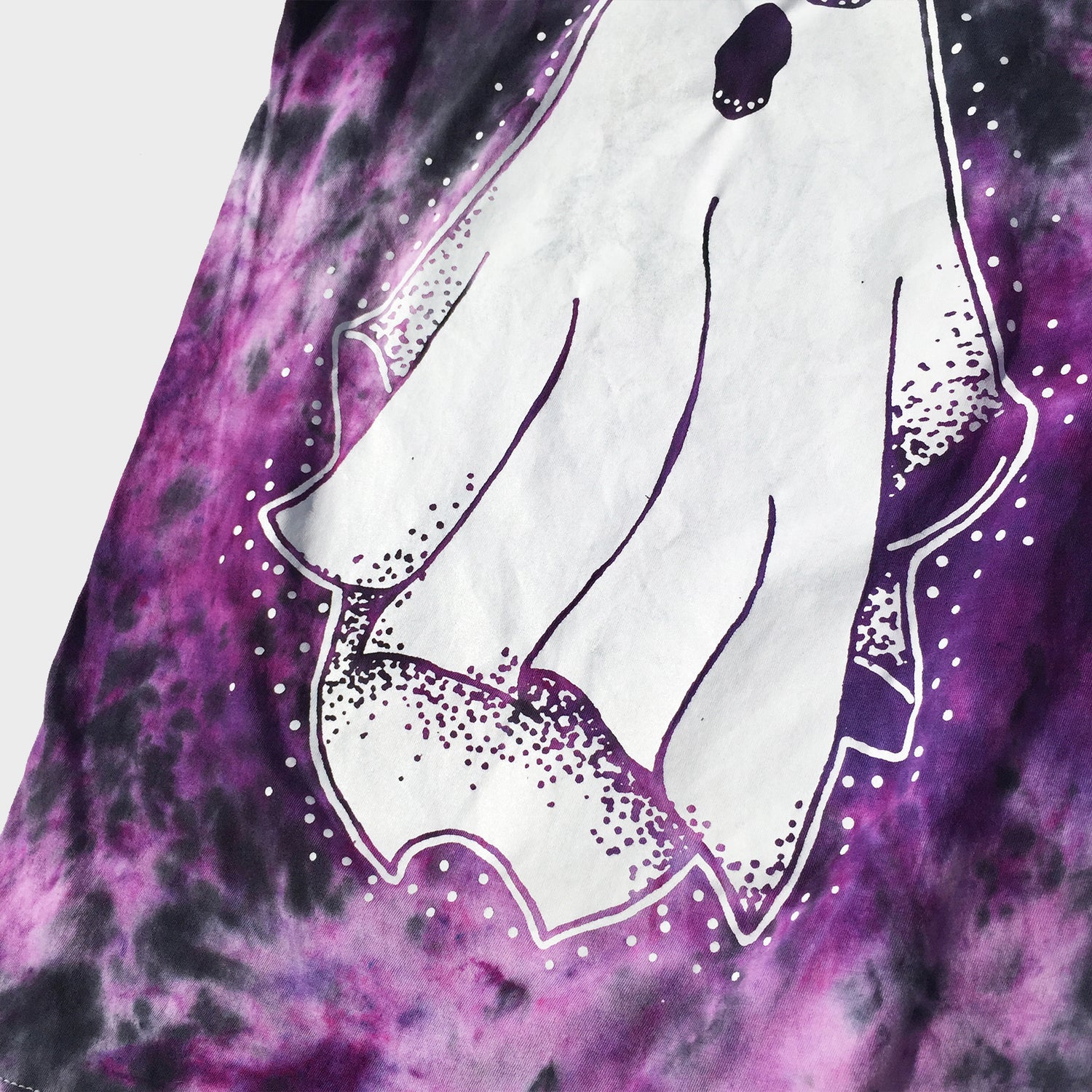 Ghost Purple/Black Tie Dye T-shirt - Free Shipping - iimvclothing